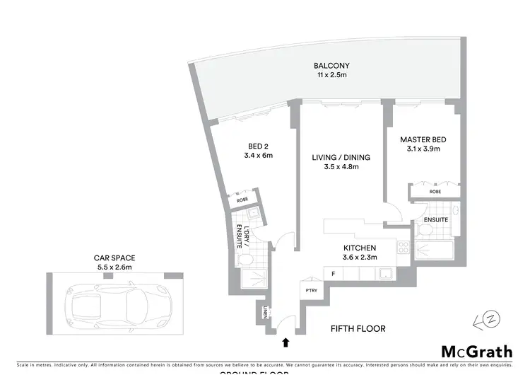 Floorplan of Homely unit listing, 45/27 Bennelong Parkway, Wentworth Point NSW 2127