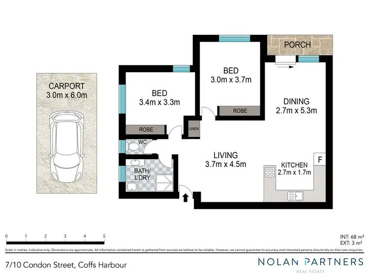 Floorplan of Homely unit listing, 7/10 Condon Street, Coffs Harbour NSW 2450