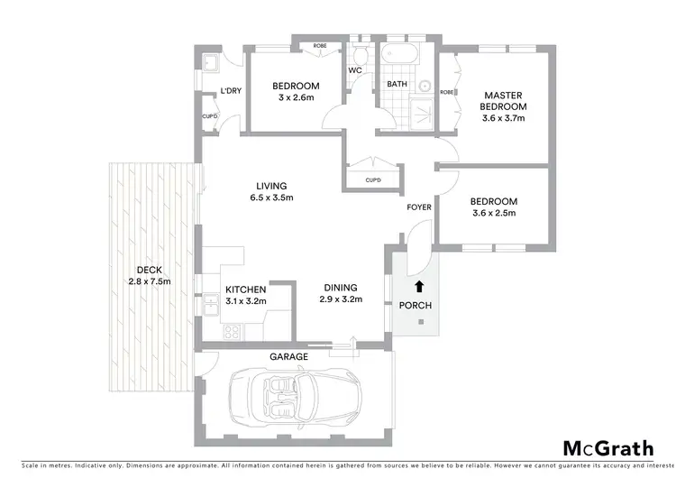 Floorplan of Homely unit listing, 3/318 Norfolk Street, East Albury NSW 2640