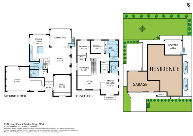 Floorplan of Homely house listing, 25 Timbrey Circuit, Barden Ridge NSW 2234