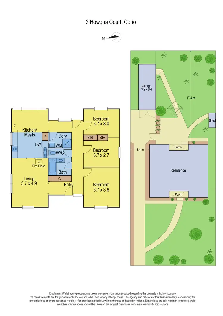 Floorplan of Homely house listing, 2 Howqua Court, Corio VIC 3214
