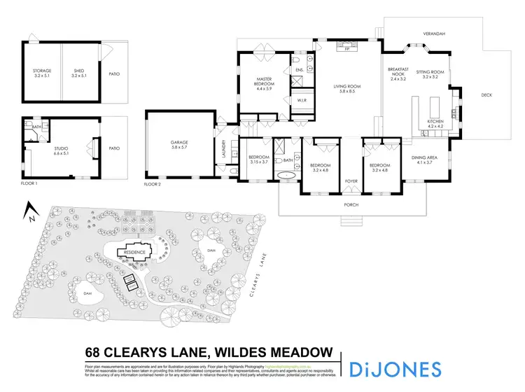 Floorplan of Homely house listing, 68 Clearys Lane, Wildes Meadow NSW 2577