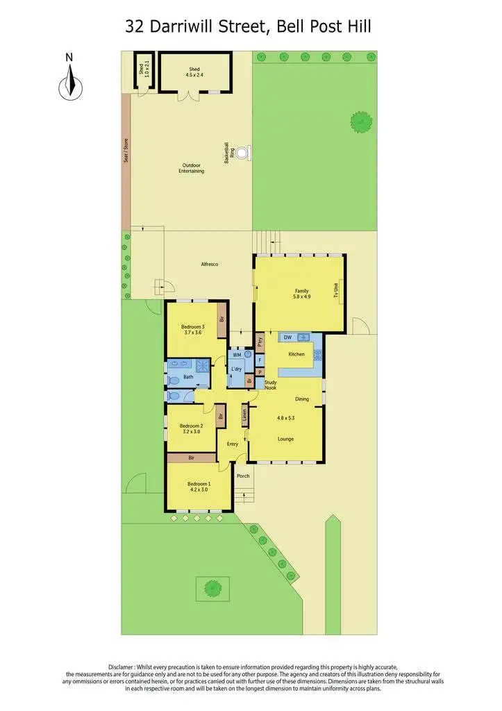 Floorplan of Homely house listing, 32 Darriwill Street, Bell Post Hill VIC 3215