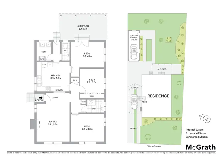 Floorplan of Homely house listing, 42 Talona Crescent, Corio VIC 3214