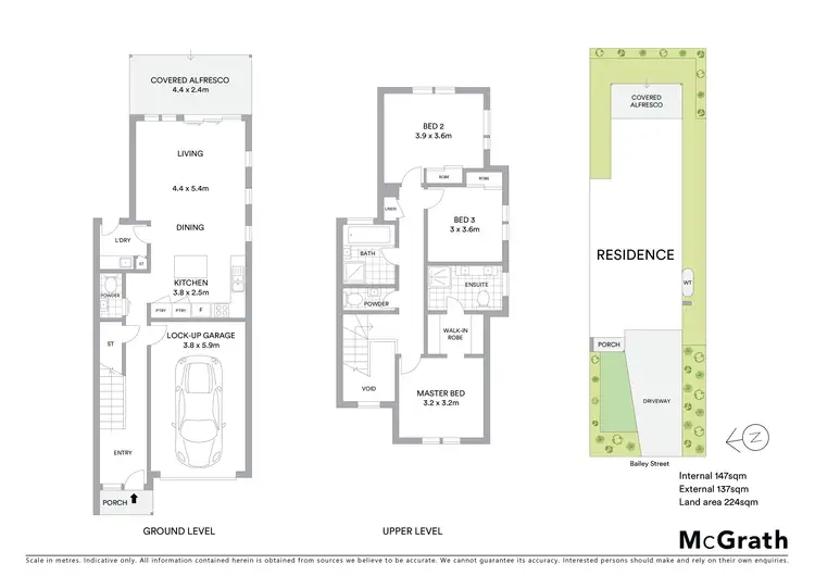 Floorplan of Homely townhouse listing, 2/61 Bailey Street, Belmont VIC 3216