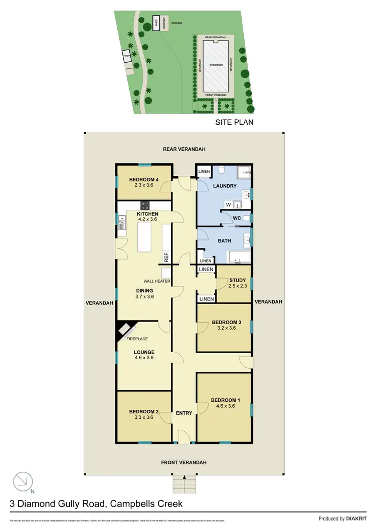 Floorplan of Homely house listing, 3 Diamond Gully Road, Campbells Creek VIC 3451