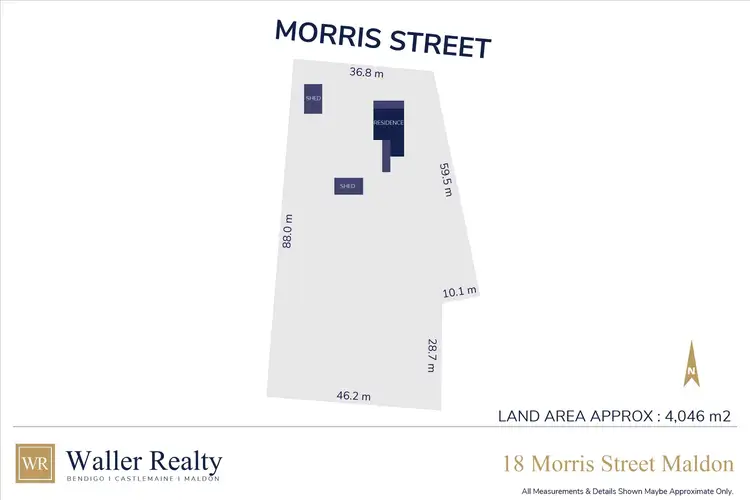 Floorplan of Homely house listing, 18 Morris Street, Maldon VIC 3463