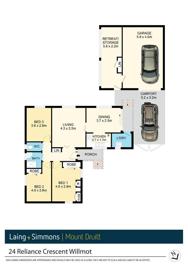 Floorplan of Homely house listing, 24 Reliance Crescent, Willmot NSW 2770