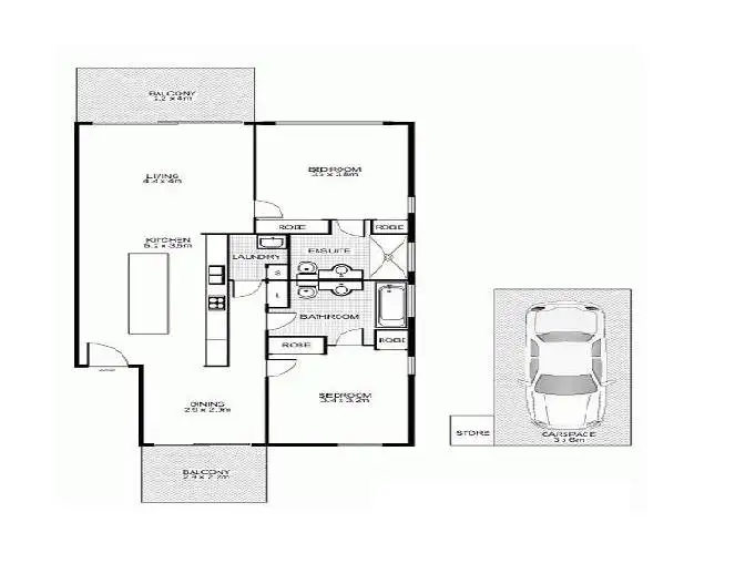 Floorplan of Homely apartment listing, 826/100 Resort Drive, Noosa Heads QLD 4567