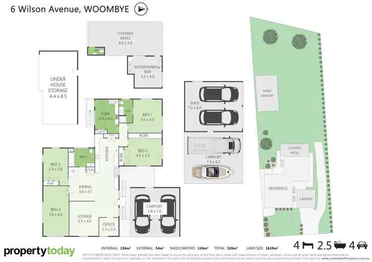 Floorplan of Homely house listing, 6 Wilson Avenue, Woombye QLD 4559