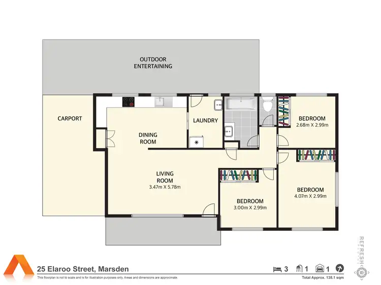 Floorplan of Homely house listing, 25 Elaroo Street, Marsden QLD 4132