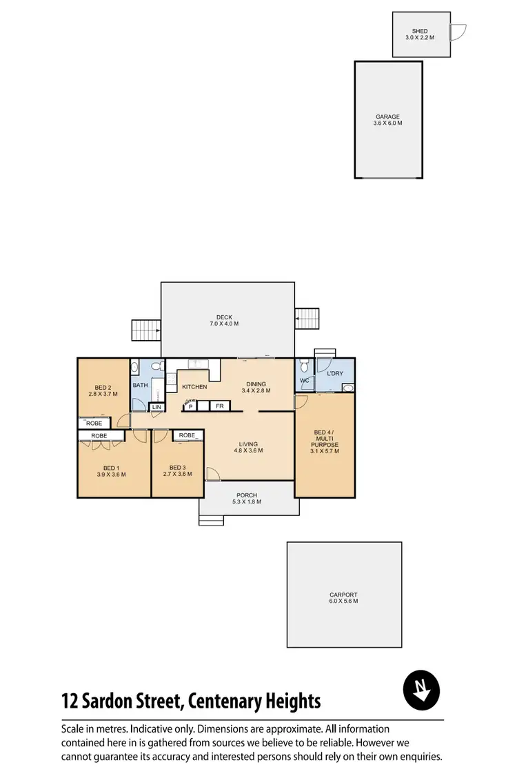 Floorplan of Homely house listing, 12 Sardon Street, Centenary Heights QLD 4350