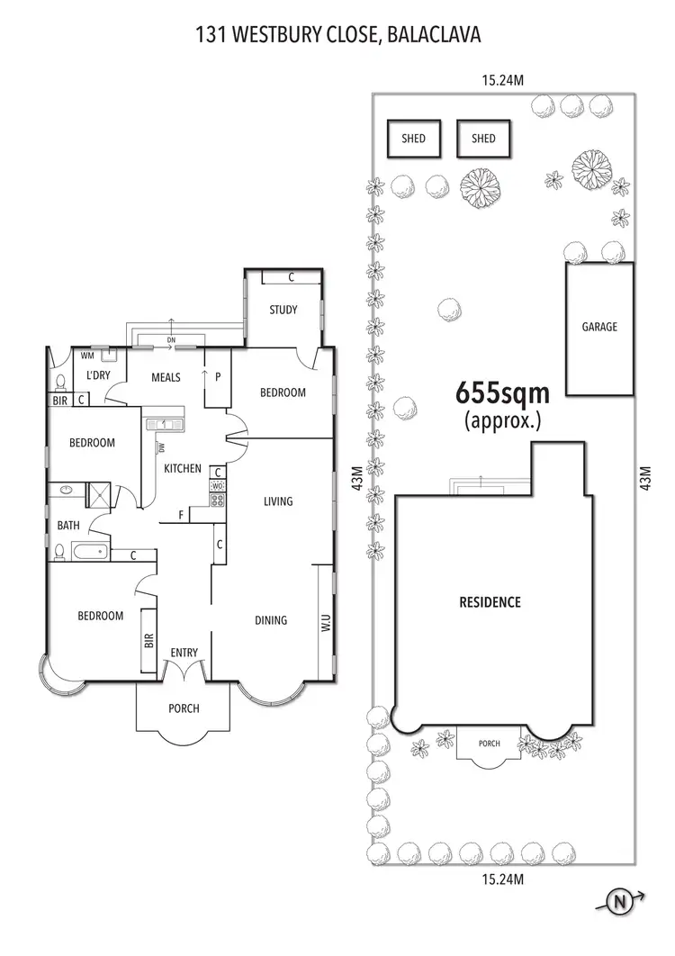Floorplan of Homely house listing, 131 Westbury Close, Balaclava VIC 3183