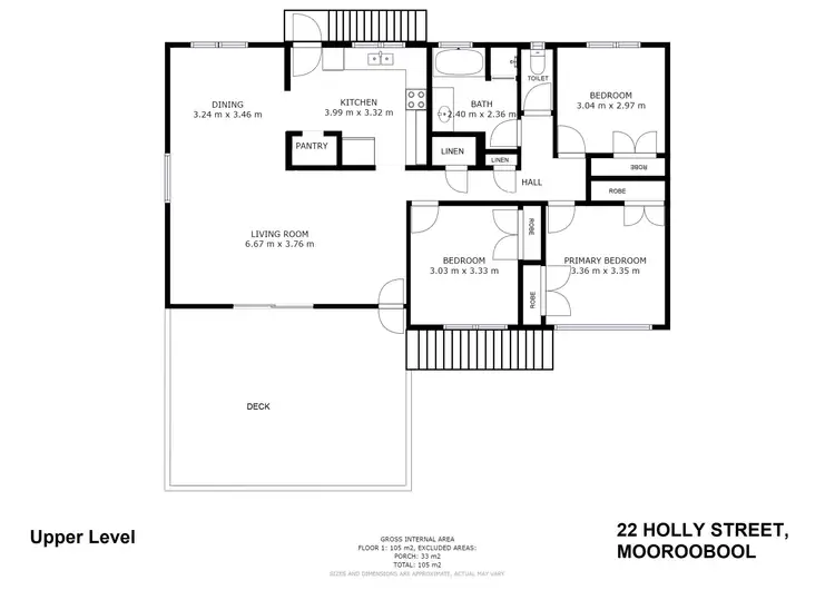 Floorplan of Homely house listing, 22 Holly Street, Mooroobool QLD 4870