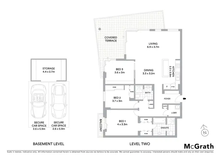 Floorplan of Homely apartment listing, 204/1A Tusculum Street, Potts Point NSW 2011