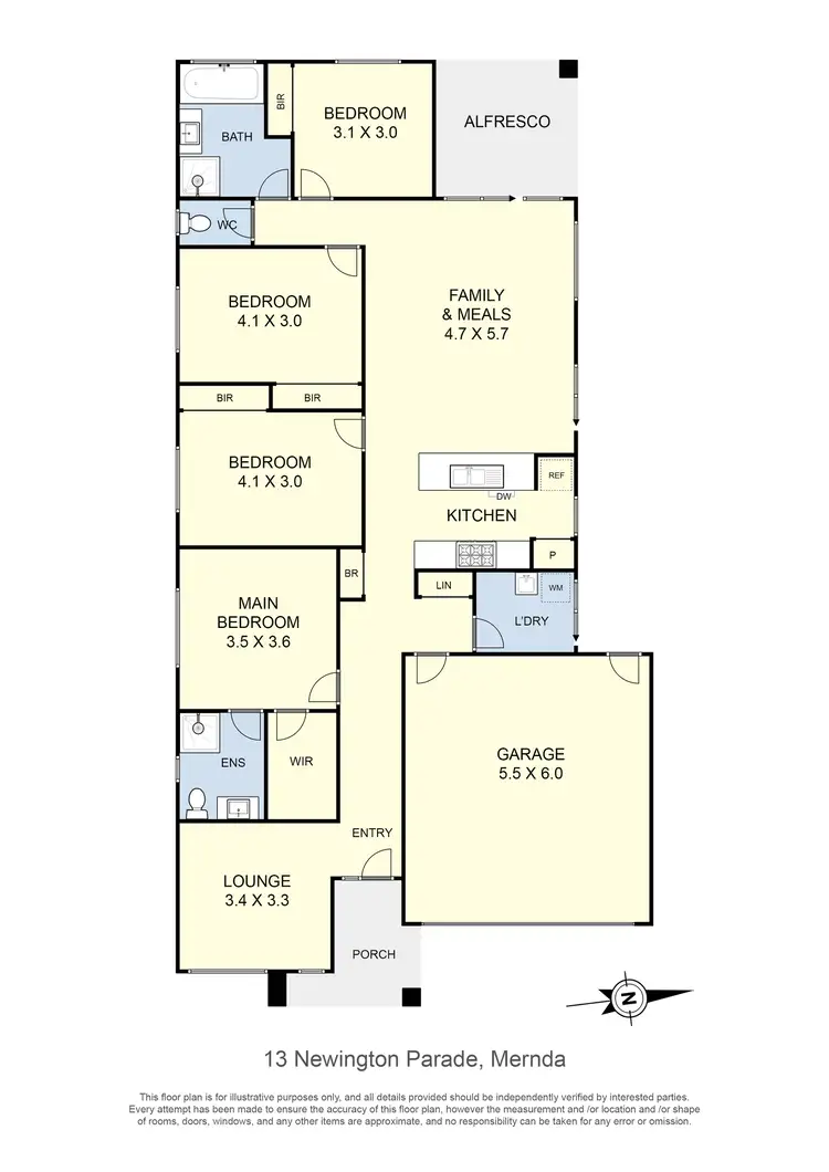 Floorplan of Homely house listing, 13 Newington Parade, Mernda VIC 3754