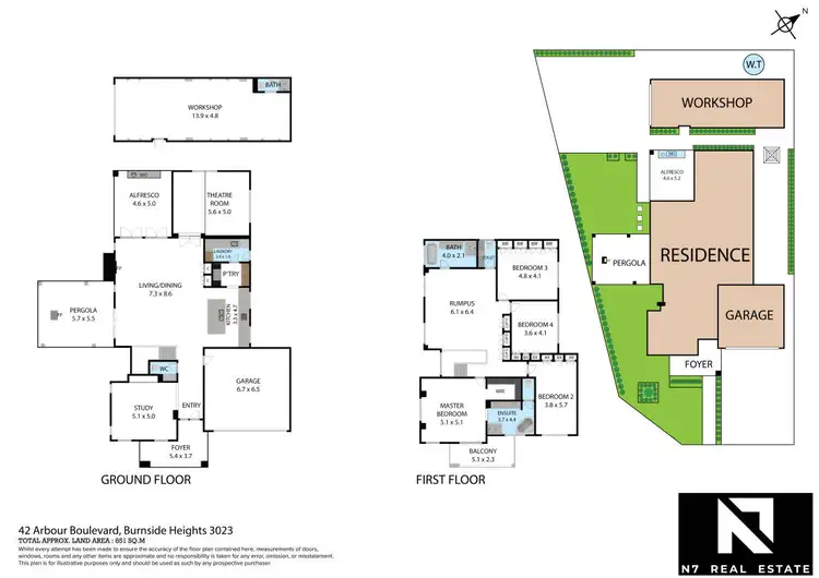 Floorplan of Homely house listing, 42 Arbour Boulevard, Burnside Heights VIC 3023
