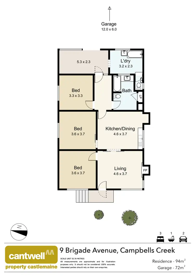 Floorplan of Homely house listing, 9 Brigade Avenue, Campbells Creek VIC 3451