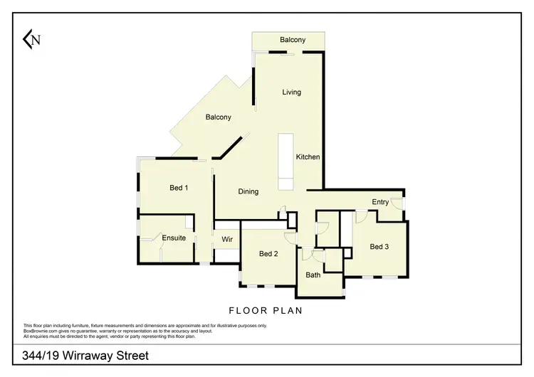 Floorplan of Homely unit listing, 344/19A Wirraway Street, Alexandra Headland QLD 4572