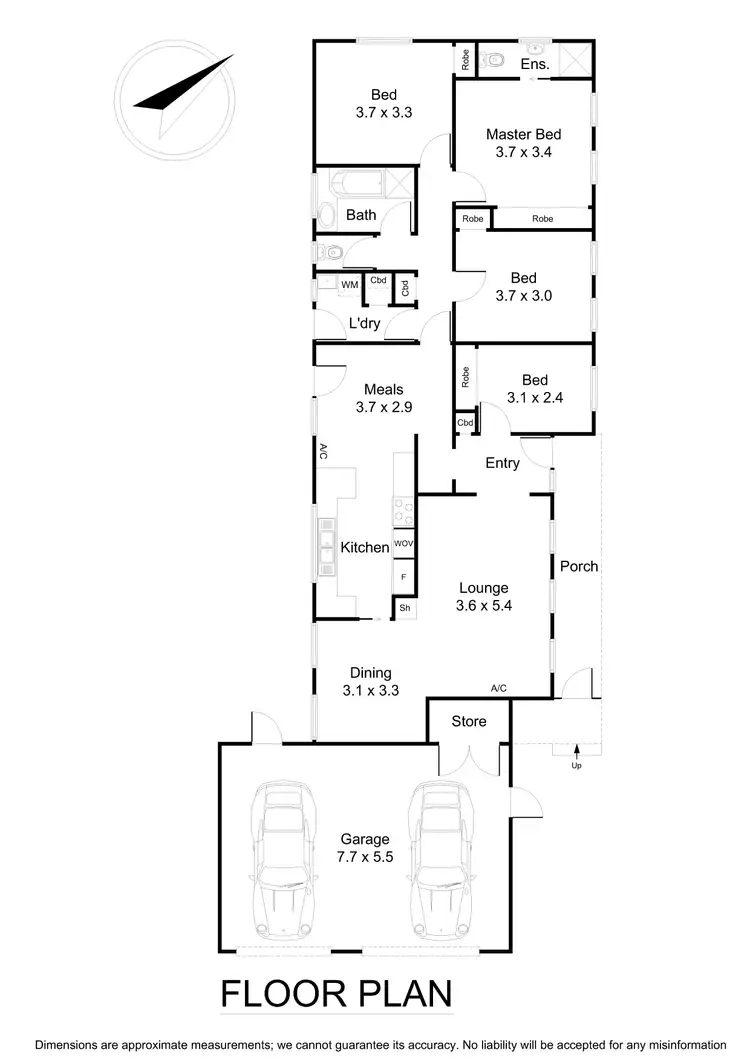 Floorplan of Homely house listing, 40 Cavendish Avenue, Wantirna VIC 3152