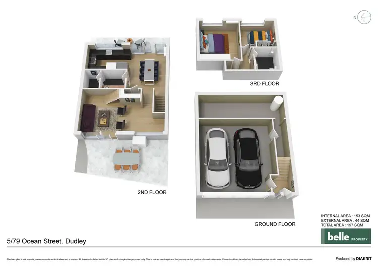 Floorplan of Homely townhouse listing, 5/79 Ocean Street, Dudley NSW 2290