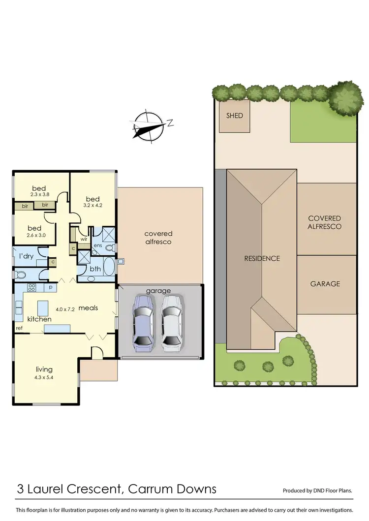 Floorplan of Homely house listing, 3 Laurel Crescent, Carrum Downs VIC 3201