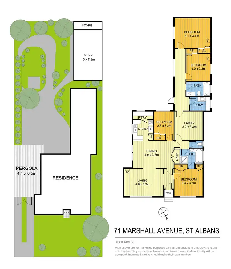 Floorplan of Homely house listing, 71 Marshall Avenue, St Albans VIC 3021