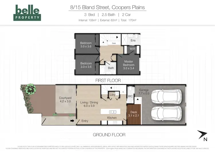 Floorplan of Homely townhouse listing, 8/15 Bland Street, Coopers Plains QLD 4108
