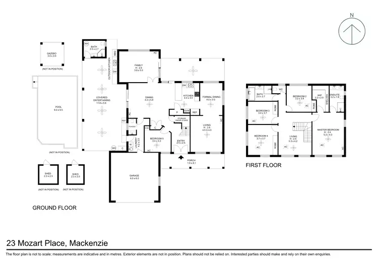 Floorplan of Homely house listing, 23 Mozart Place, Mackenzie QLD 4156