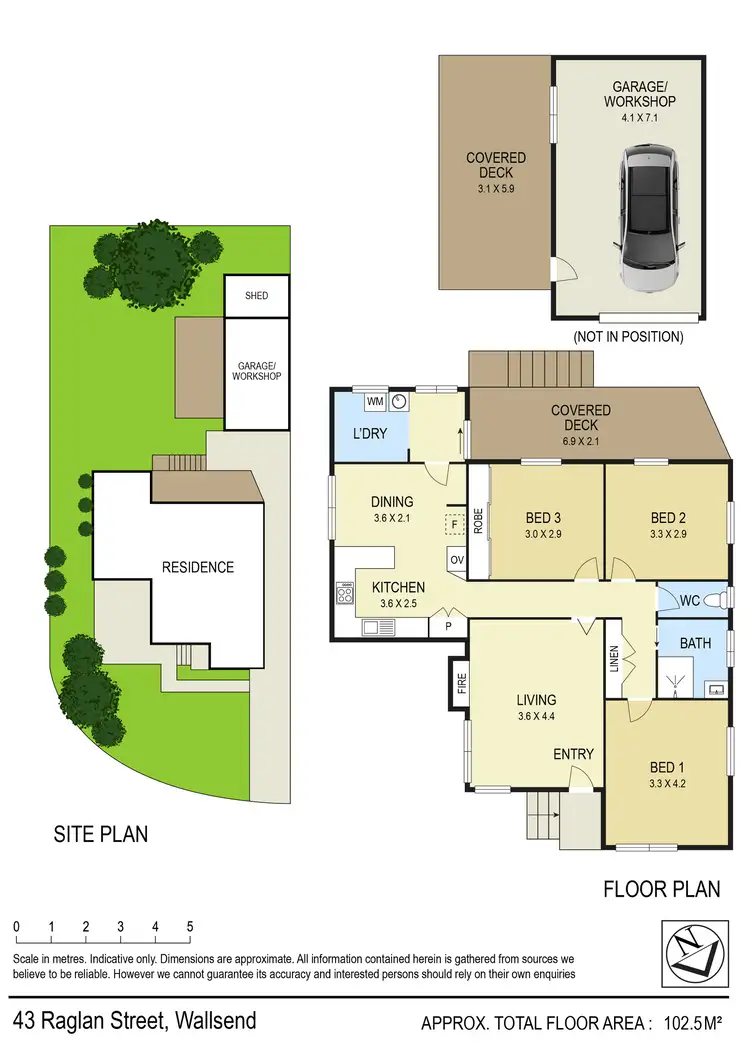 Floorplan of Homely house listing, 43 Raglan Street, Wallsend NSW 2287