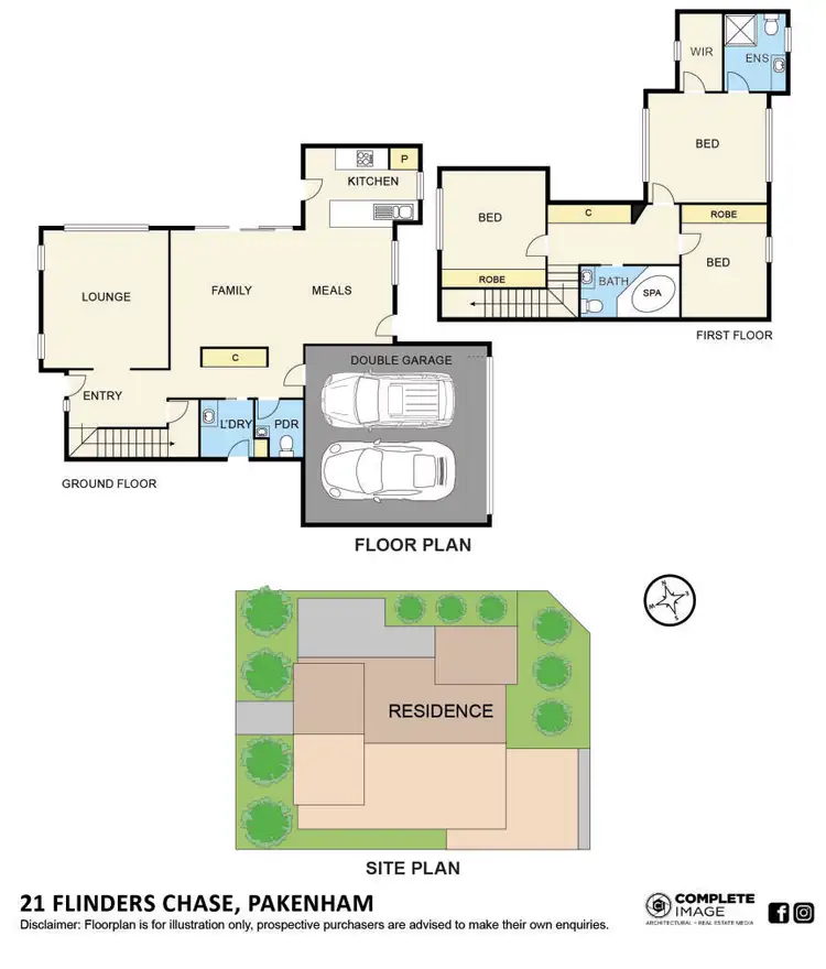 Floorplan of Homely house listing, 21 Flinders Chase, Pakenham VIC 3810