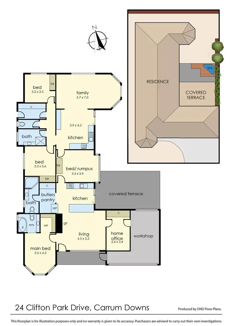 Floorplan of Homely house listing, 24 Clifton Park Drive, Carrum Downs VIC 3201