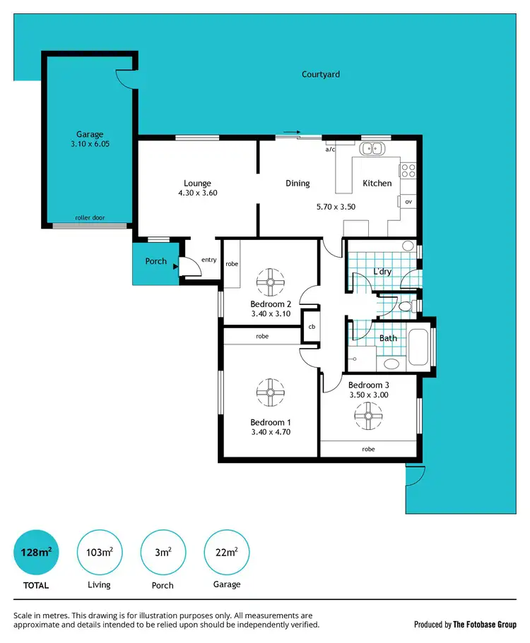 Floorplan of Homely unit listing, 3/20 Fourth Avenue, Ascot Park SA 5043