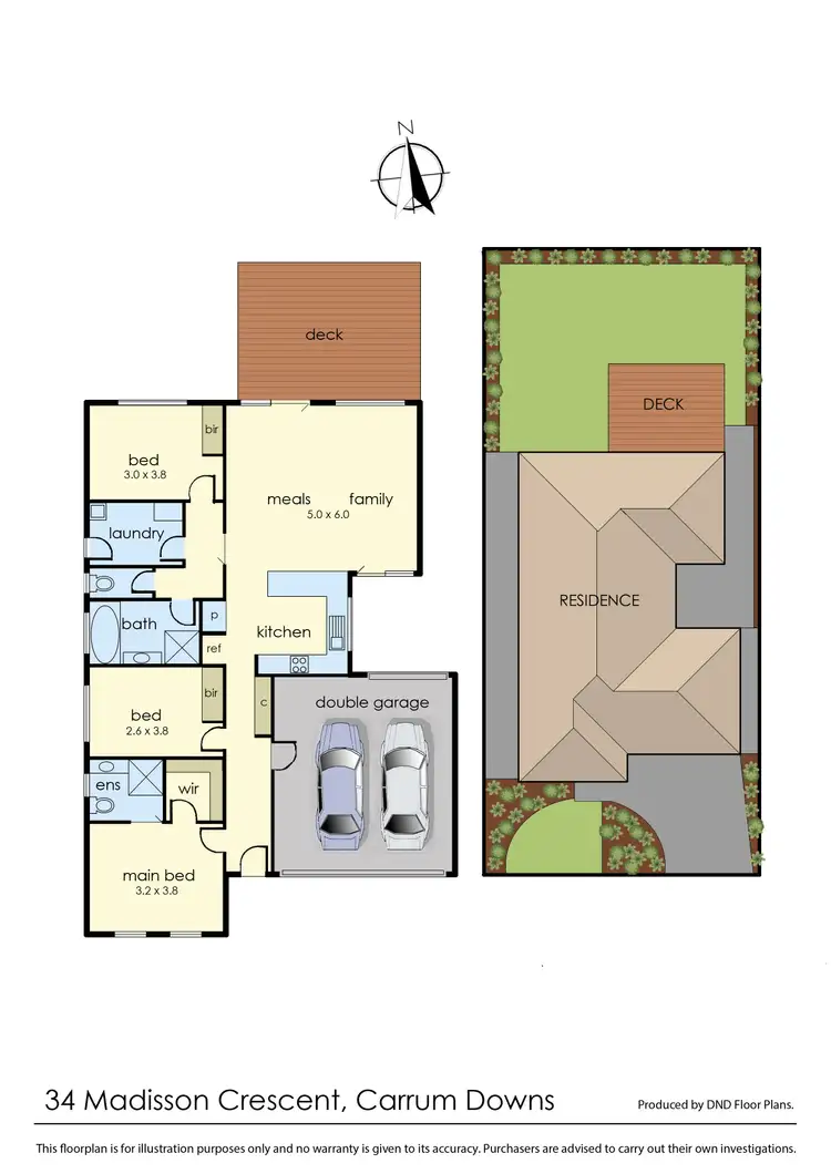 Floorplan of Homely house listing, 34 Madisson Crescent, Carrum Downs VIC 3201