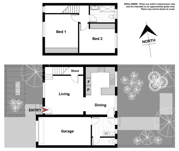 Floorplan of Homely townhouse listing, 1/1 Gerald Street, Queanbeyan NSW 2620