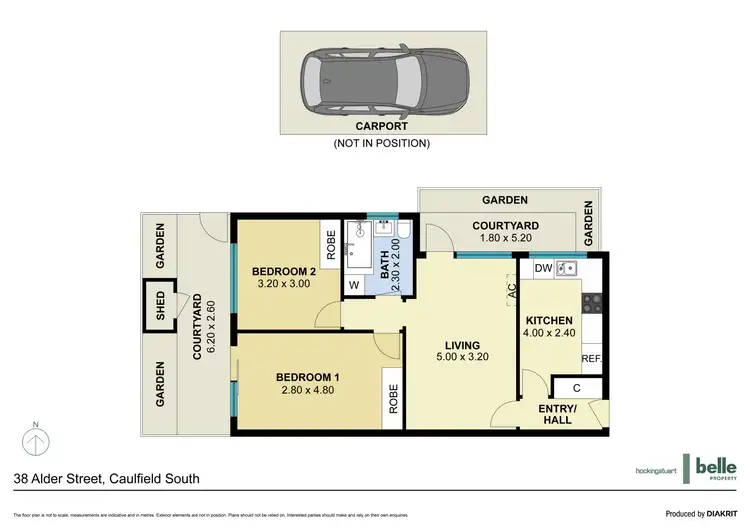 Floorplan of Homely apartment listing, 2/38 Alder Street, Caulfield South VIC 3162