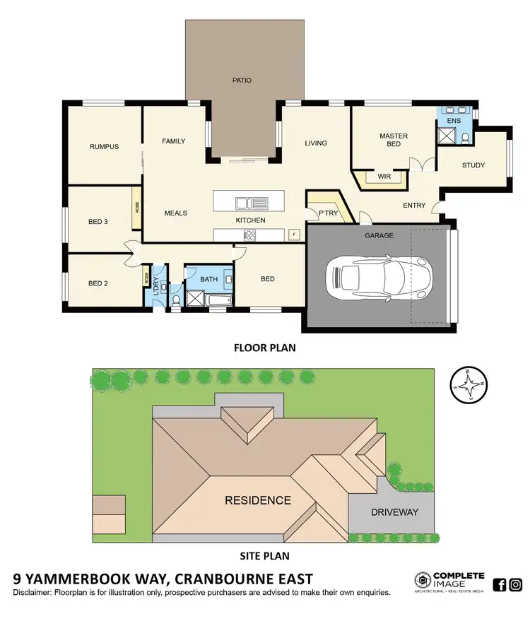 Floorplan of Homely house listing, 9 Yammerbook Way, Cranbourne East VIC 3977