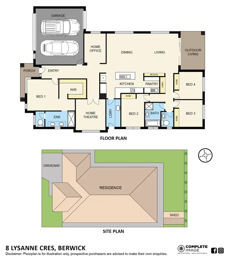Floorplan of Homely house listing, 8 Lysanne Crescent, Berwick VIC 3806
