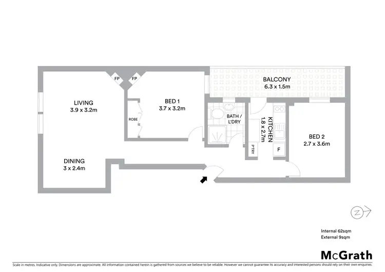 Floorplan of Homely apartment listing, 4/132 Carlisle Street, St Kilda VIC 3182