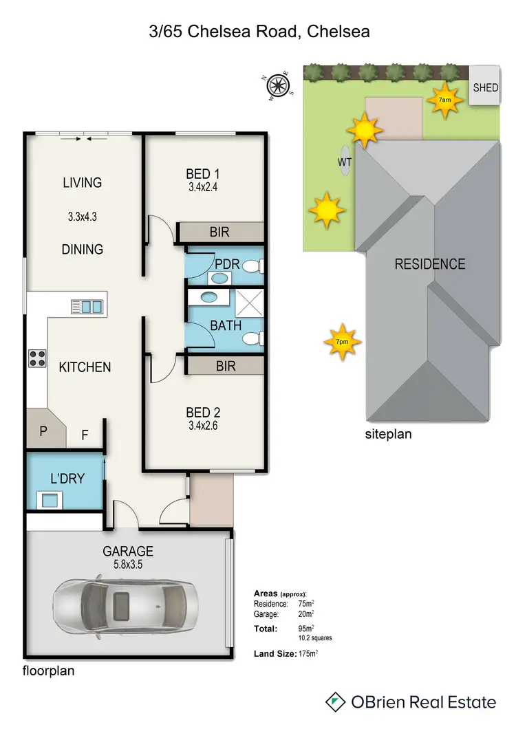 Floorplan of Homely unit listing, 3/65 Chelsea Road, Chelsea VIC 3196