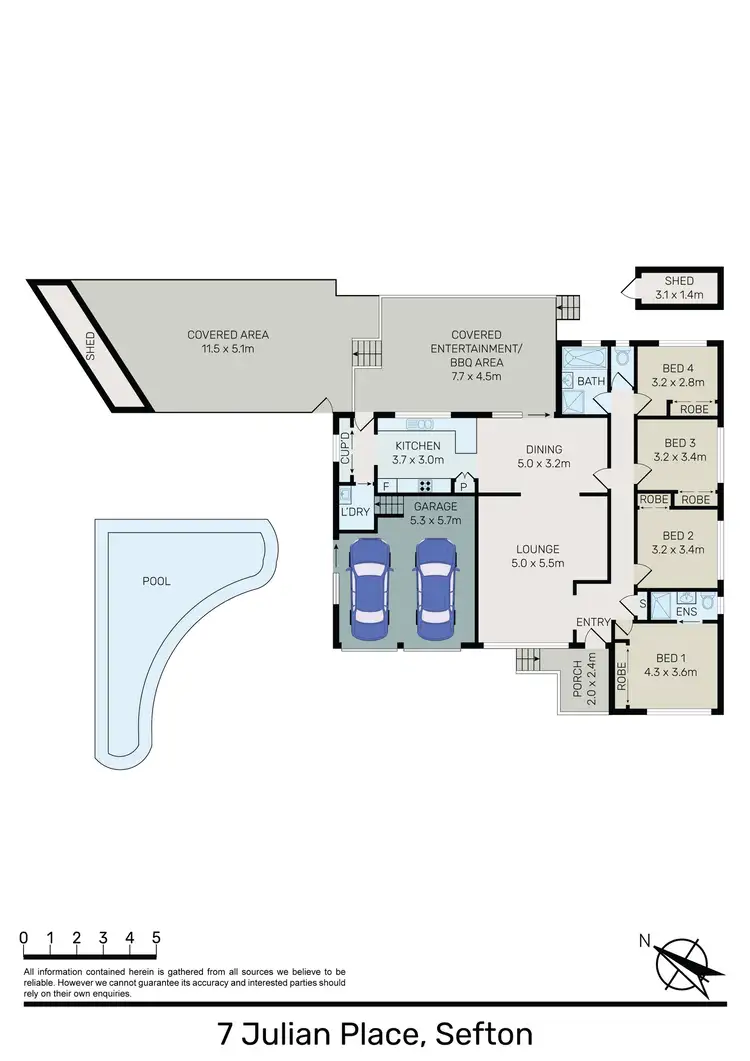 Floorplan of Homely house listing, 7 Julian Place, Sefton NSW 2162