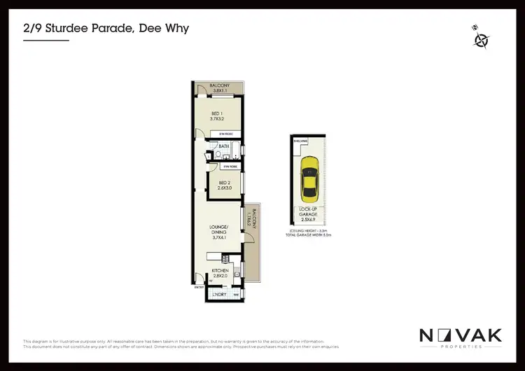 Floorplan of Homely apartment listing, 2/9 Sturdee Parade, Dee Why NSW 2099