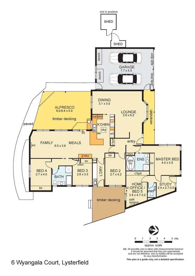 Floorplan of Homely house listing, 6 Wyangala Court, Lysterfield VIC 3156