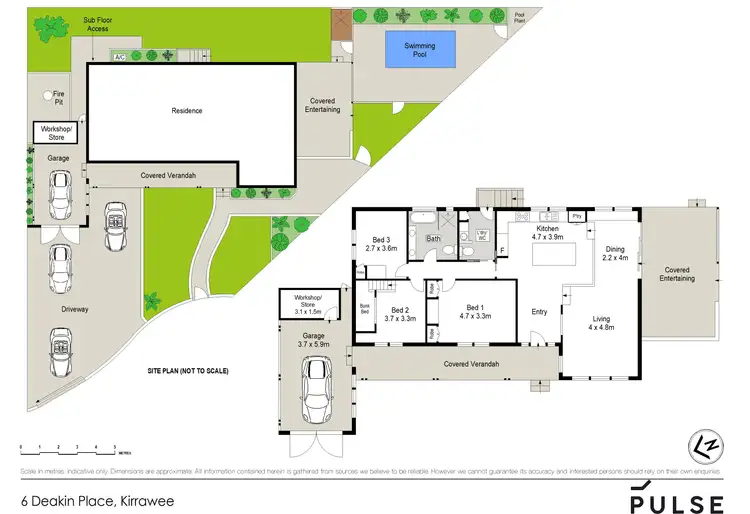 Floorplan of Homely house listing, 6 Deakin Place, Kirrawee NSW 2232