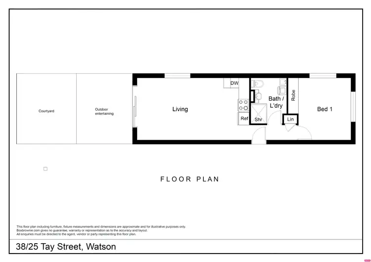 Floorplan of Homely apartment listing, 38/35 Tay Street, Watson ACT 2602