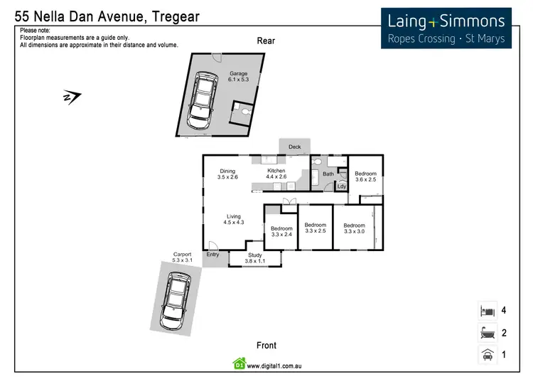 Floorplan of Homely house listing, 55 Nella Dan Avenue, Tregear NSW 2770