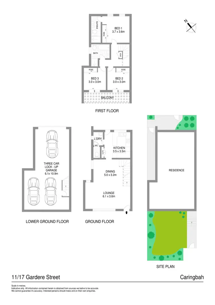 Floorplan of Homely townhouse listing, 11/17-21 Gardere Street, Caringbah NSW 2229