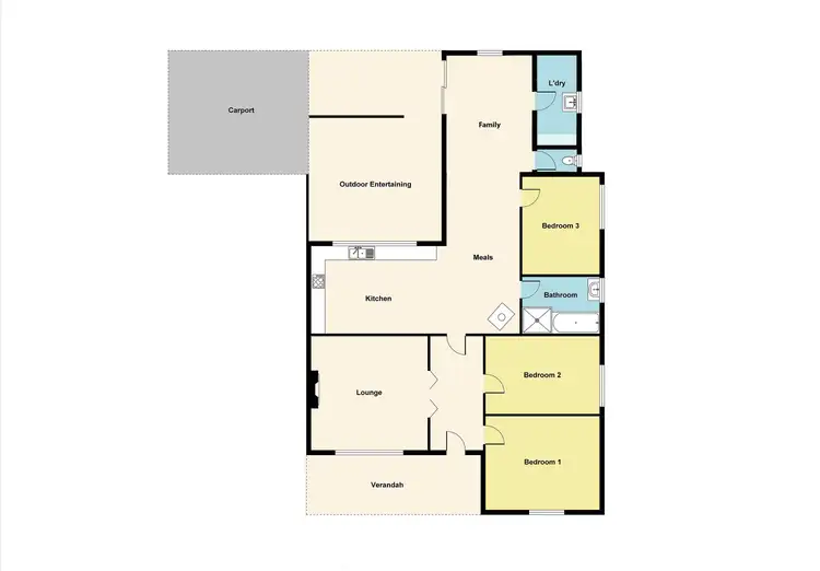 Floorplan of Homely house listing, 53 Barkly Street, Maryborough VIC 3465