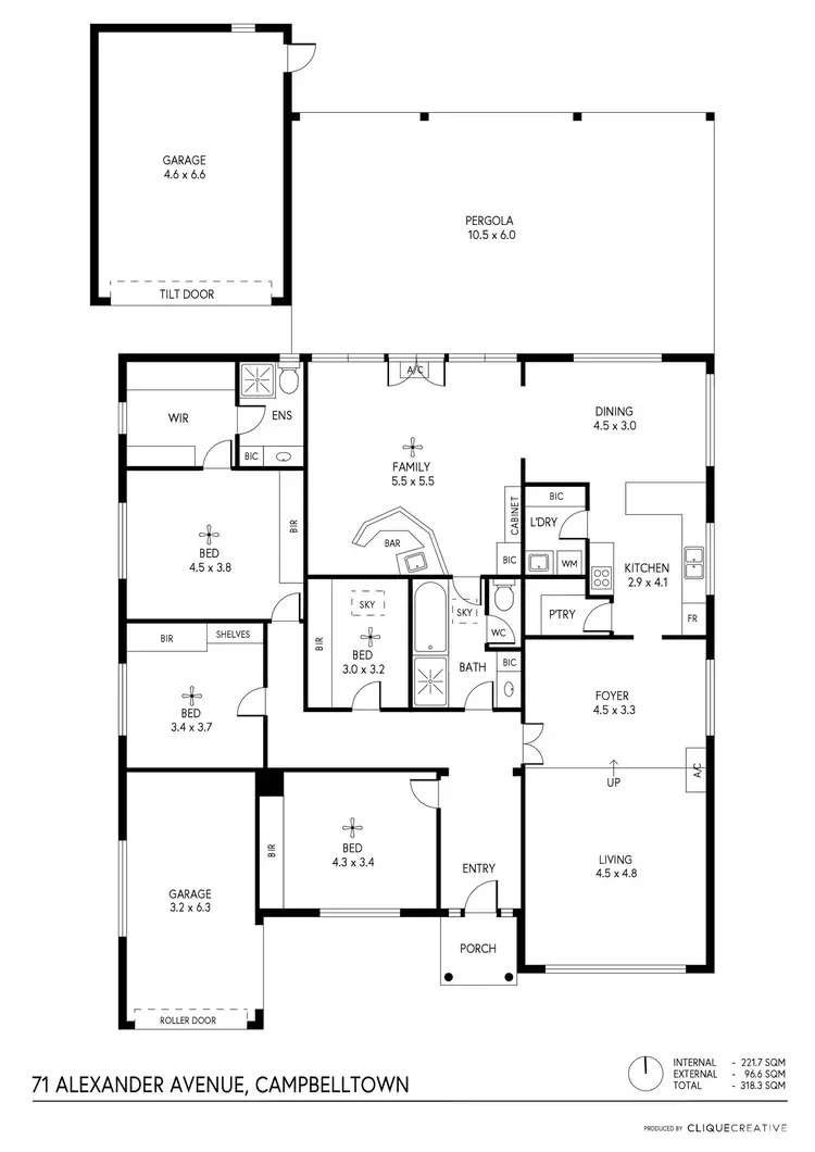 Floorplan of Homely house listing, 71 Alexander Avenue, Campbelltown SA 5074