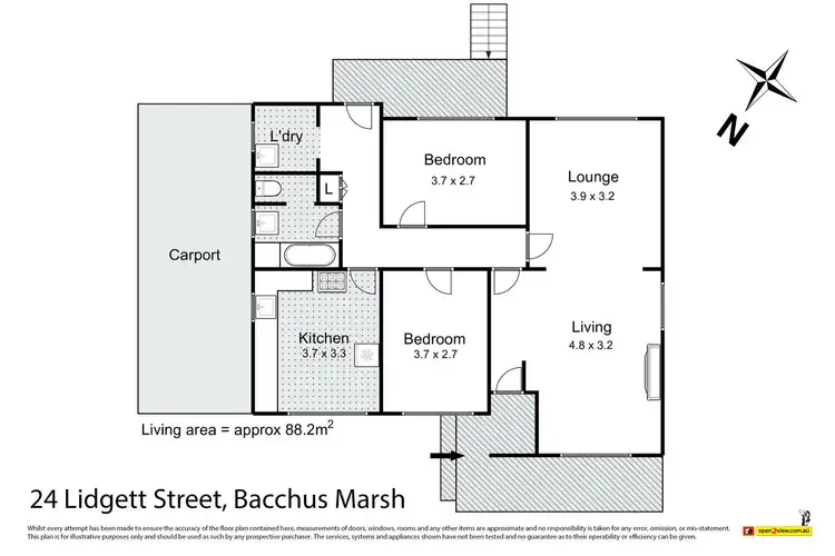 Floorplan of Homely house listing, 24 Lidgett Street, Bacchus Marsh VIC 3340